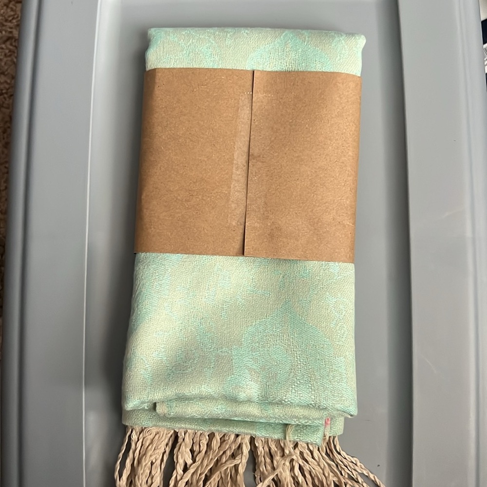 100% SILK AND CASHMERE SCARF. 27 X 65 SORORITY SISTERS THIS IS FOR YOU. NWT - Picture 3 of 6